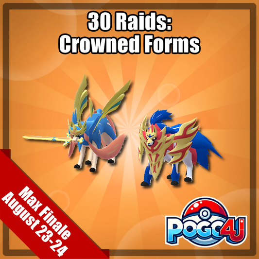 Crowned Zamazenta & Zacian - 30 Raids Of Each - August 23rd-24th