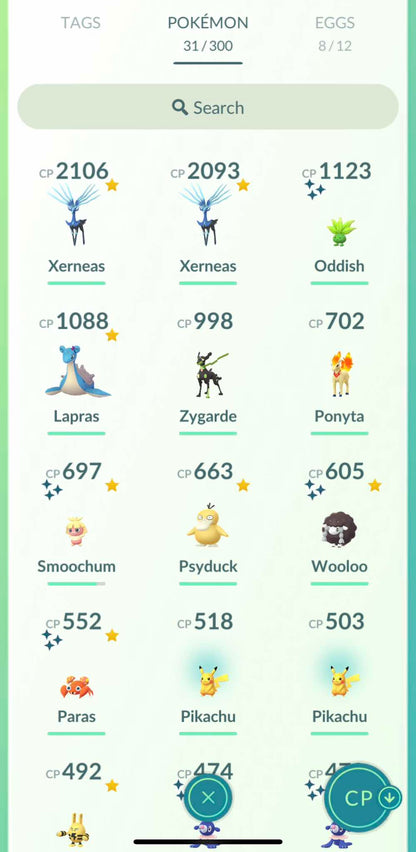 Level 40 Account - Shundo Oddish, Paras & Wooloo