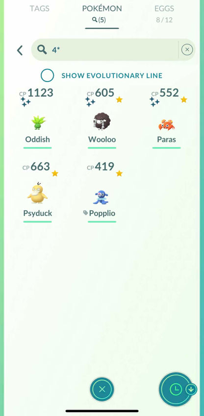 Level 40 Account - Shundo Oddish, Paras & Wooloo