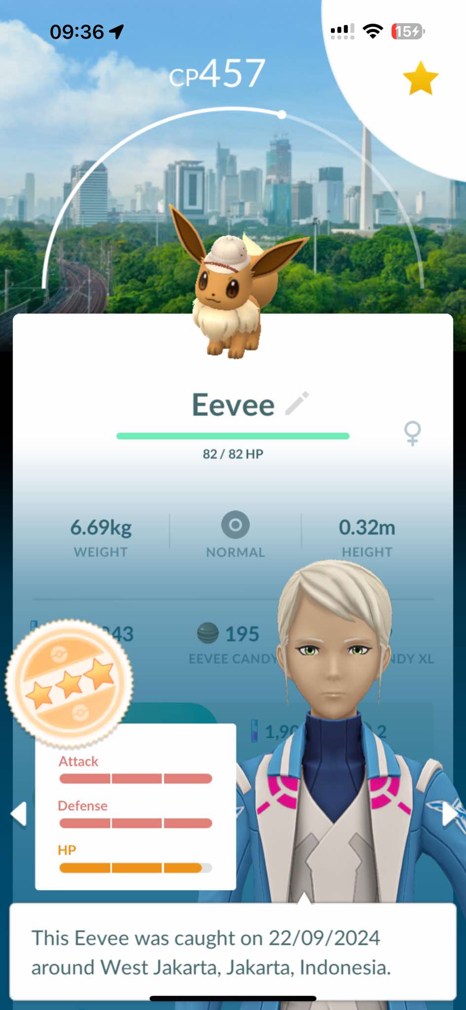 Level 36 Account with 41 Shiny, 17 Hundo, & Exclusive Jakarta Event Pokémon