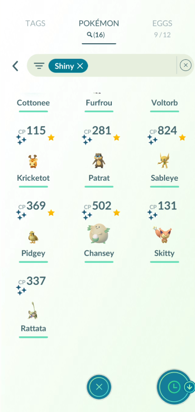 Level 40 Account Featuring Shundo Chansey, Pidgey, and Cottonee