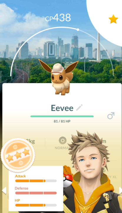 Level 32 Account Featuring 9 Eevee from City Safari: Jakarta