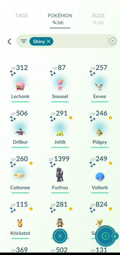 Level 40 Account Featuring Shundo Chansey, Pidgey, and Cottonee