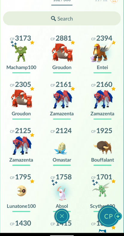 Level 40 Pokémon with Shundo Machamp and 46 Hundos