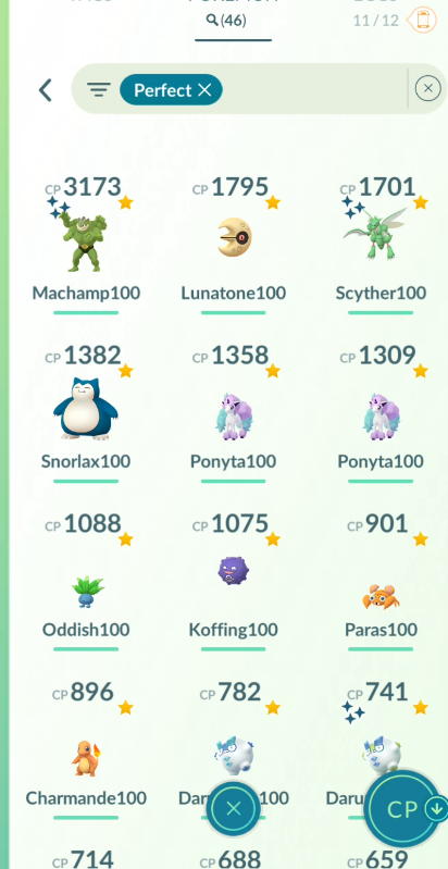 Level 40 Pokémon with Shundo Machamp and 46 Hundos