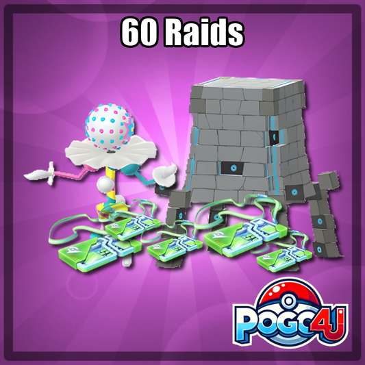 60 Raid Battles Of Your Choice