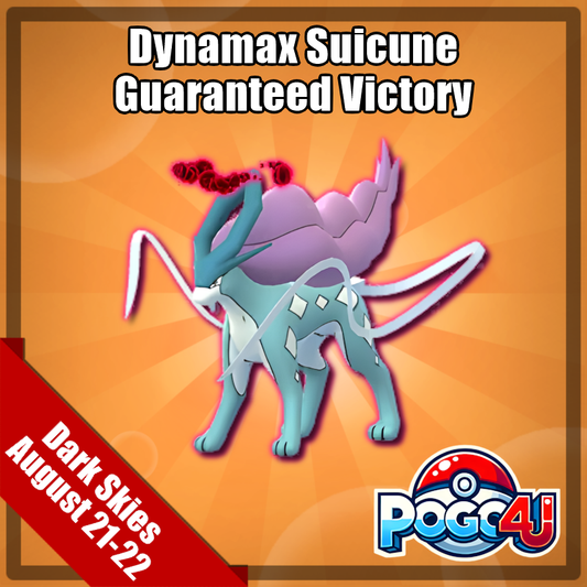 Dynamax Suicune Guaranteed Victory - August 21st & 22nd