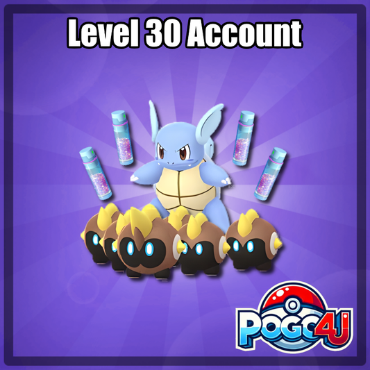 Level 30 Account 15 Hundos & Shadow Suicune