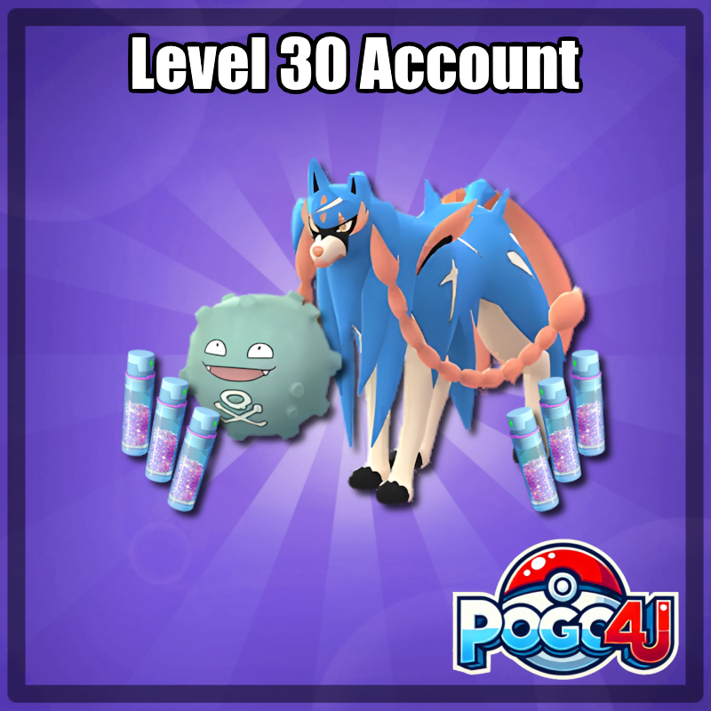 Level 30 Account Featuring Shundo Koffing & Hundo Grimer