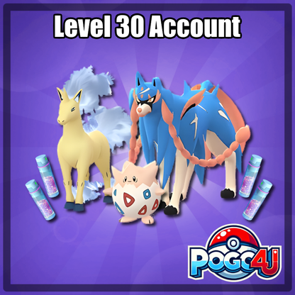 Level 30 Account Featuring Shundo Rapidash & Shadow Raikou