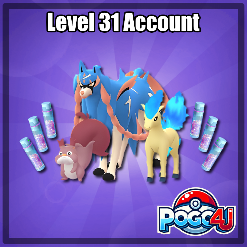 Level 31 Account With Shundo Skwovet and Ponyta