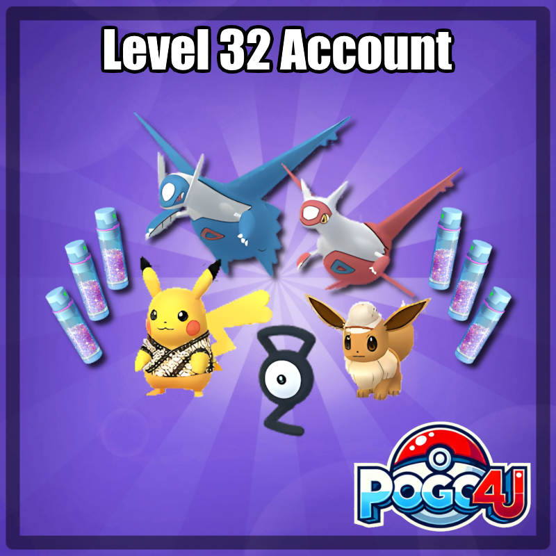 Level 32 Account Featuring 9 Eevee from City Safari: Jakarta