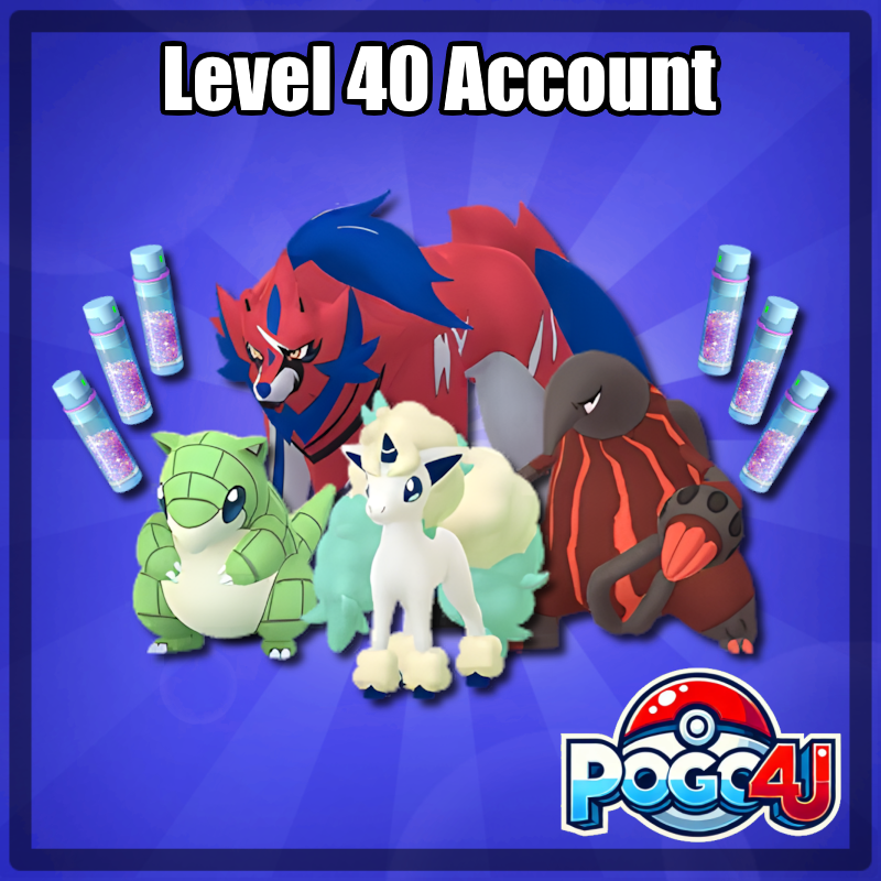 Level 40 Account Featuring Legendary Hundo Zamazenta