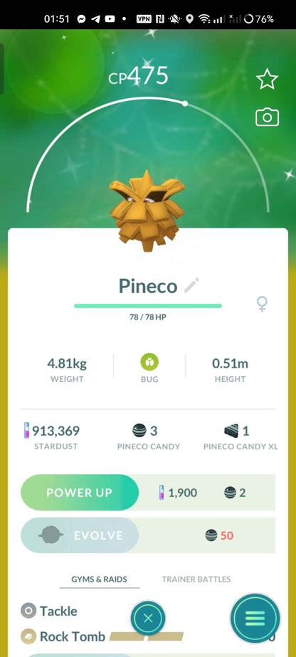 Level 32 Account Featuring Shundo Pineco and Darumaka