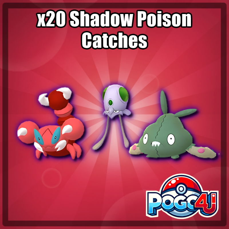 20 x Shadow Poison Catches