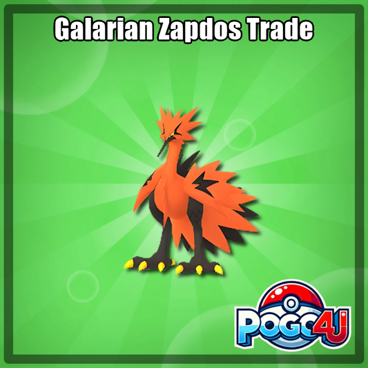 Galarian Zapdos Trade (Caught From Incense)
