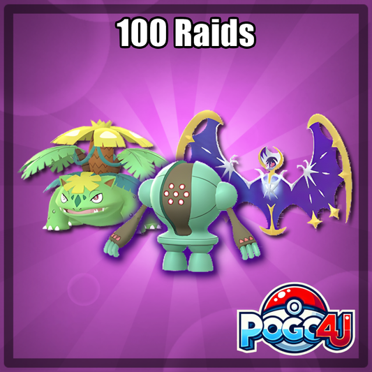 100 Raid Battles Of Your Choice