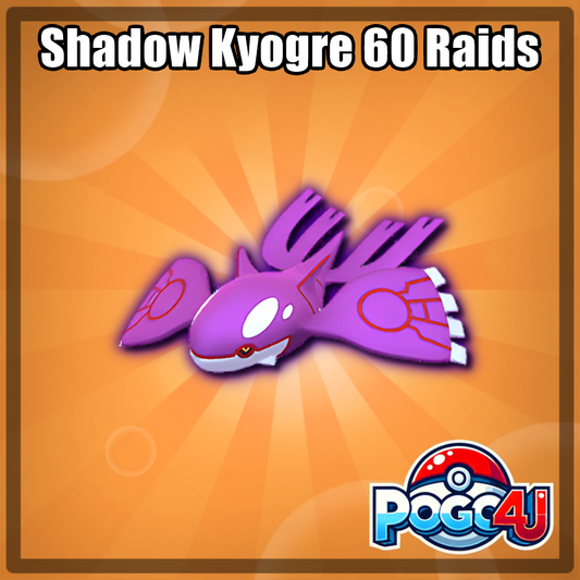 Shadow Kyogre - 60 Raids - August 16th