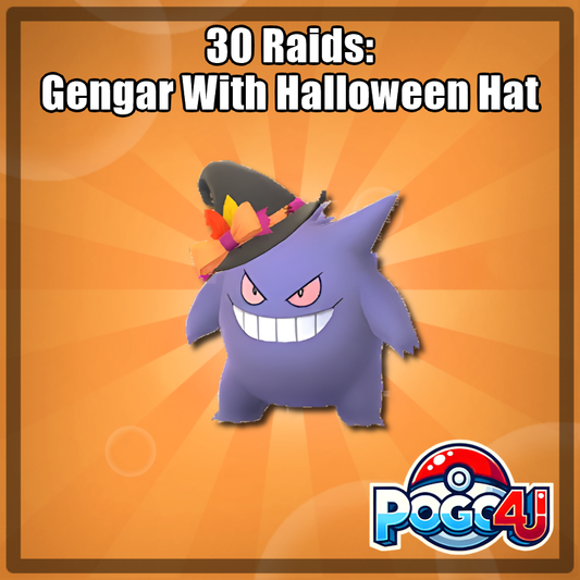 Gengar With A Halloween Hat - South Korea Exclusive - 30 Raids - 6th September
